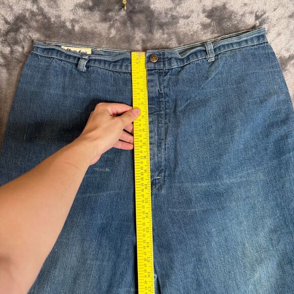 Live Ins Wide Leg Pants Size 38x26 Bag Casual Fit Straight Leg Normal Wash - Picture 2 of 7